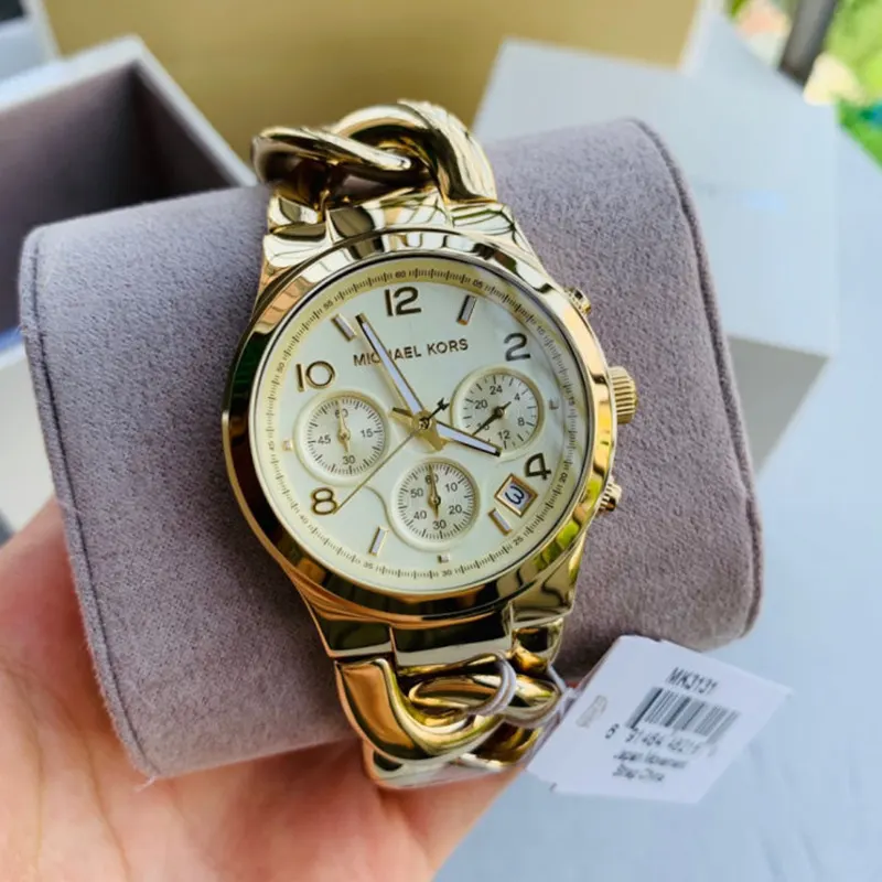 Michael Kors Runway Gold-tone Dial Ladies Watch- MK3131